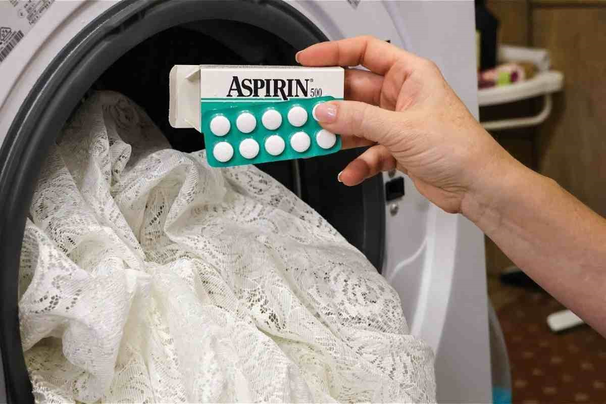 aspirine in de wasmachine