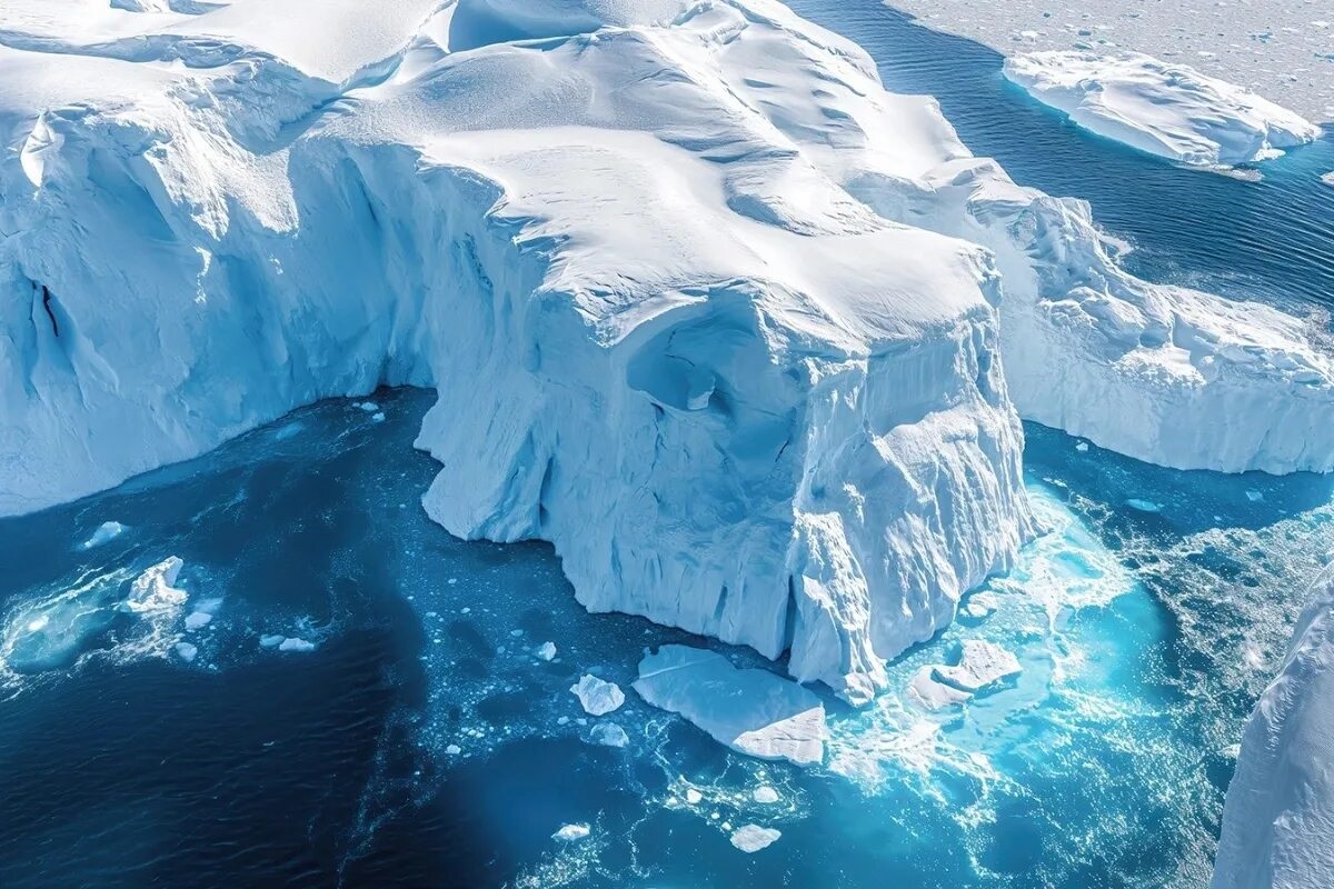 onderzeeër onderzoekt de structuur van het ijs
