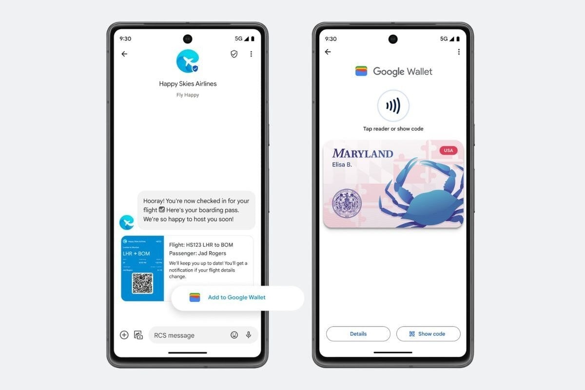Google Wallet geeft tips over tickets naar de luchthaven en kortingskaarten