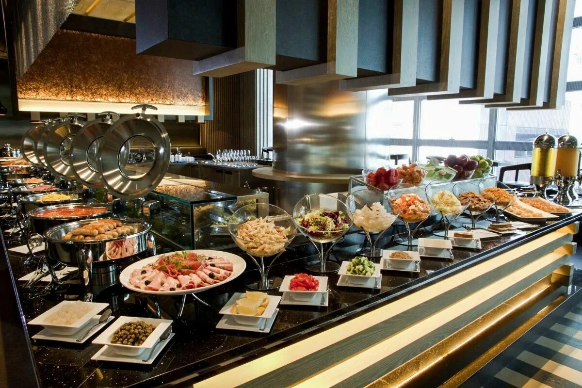 buffet in het hotel