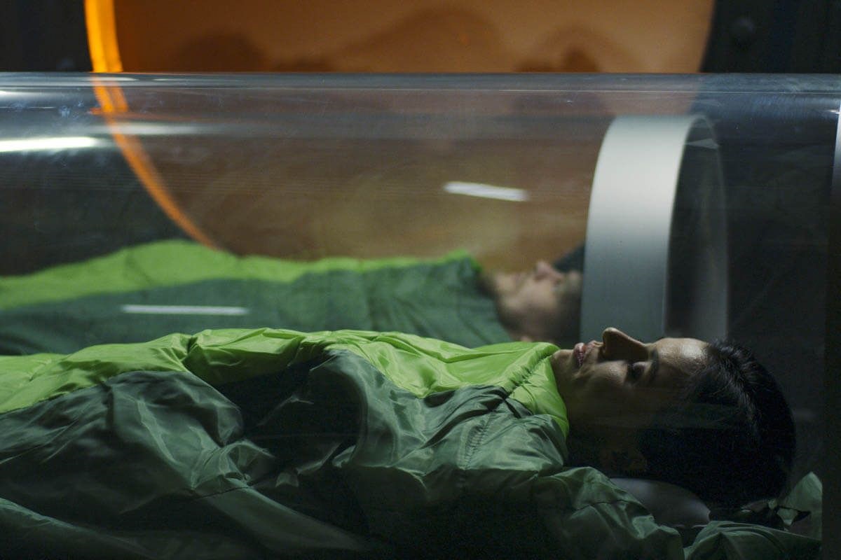 hibernatie in een capsule voor kosmonauten