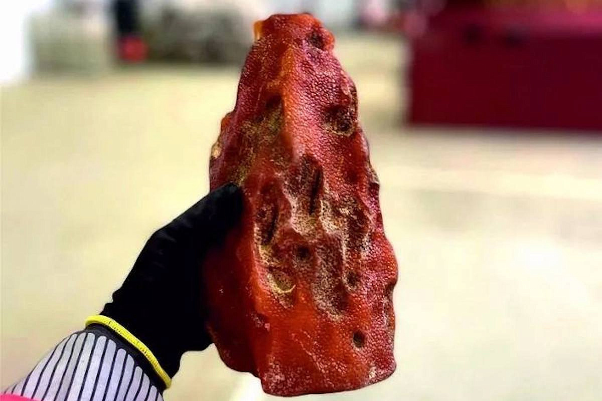 Een gewone steen, die jarenlang als deurstopper diende in het huis van een inwoonster van Colti in Roemenië