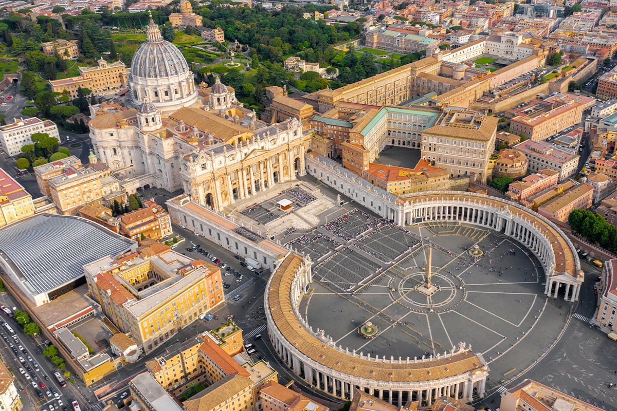 Het kleinste land van Europa is Vaticaanstad