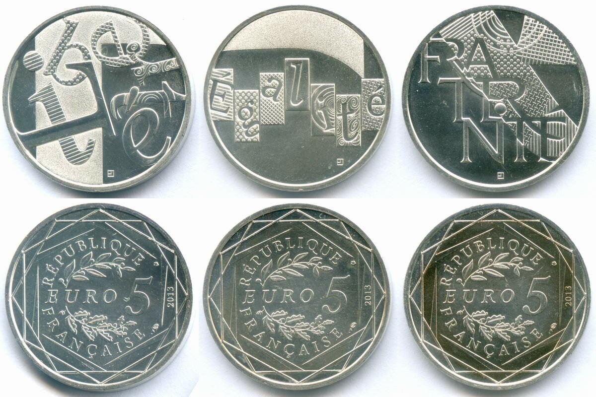 munten met een nominale waarde van 5 euro