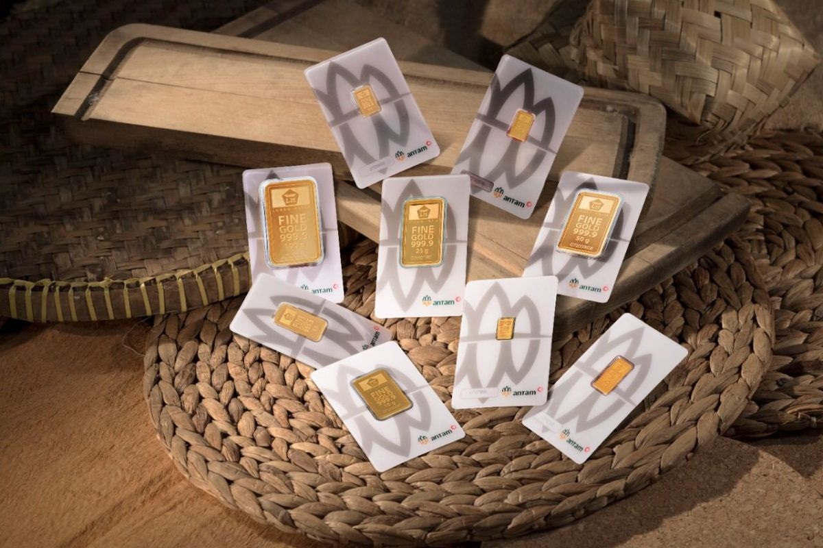 goudstaven in verpakking